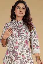 Load image into Gallery viewer, Floral Printed Cotton Flex A-Line Co-Ord Set