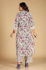 Load image into Gallery viewer, Floral Printed Cotton Flex A-Line Co-Ord Set