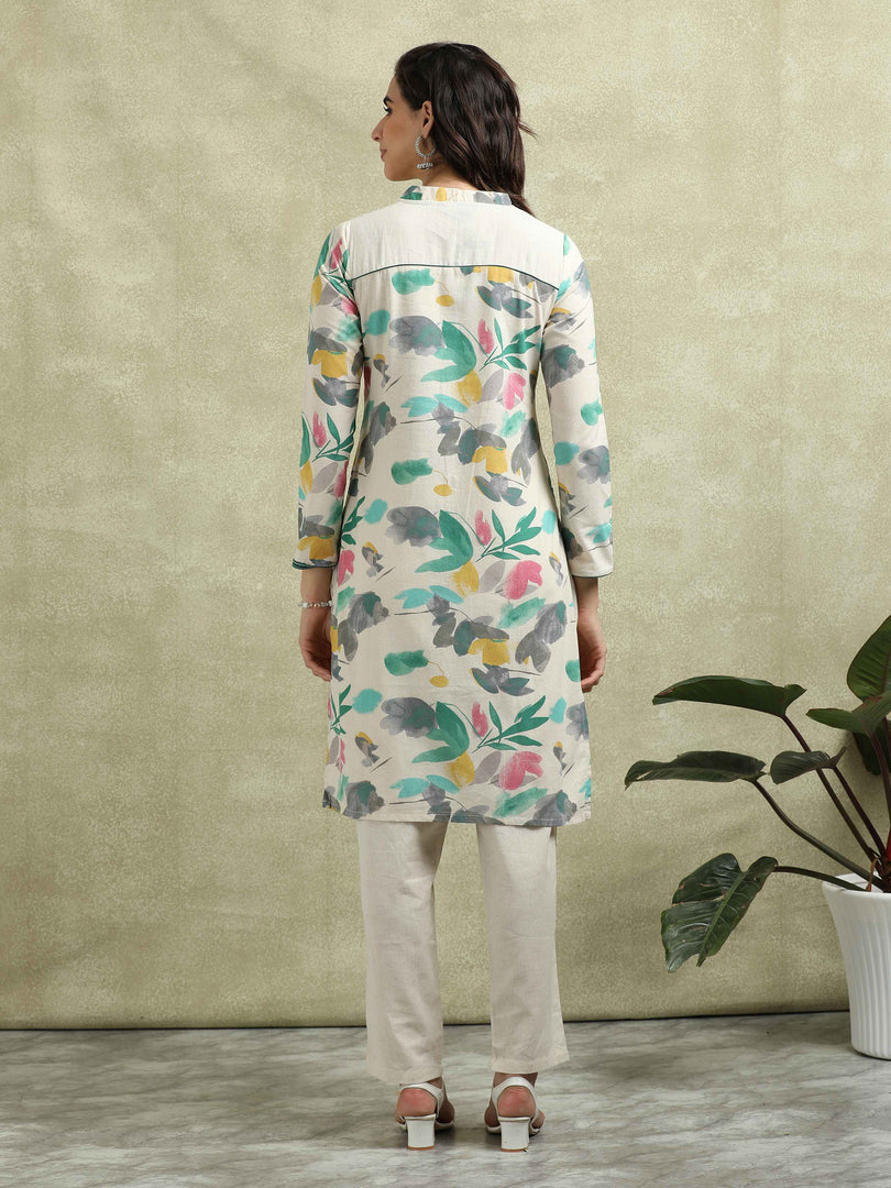 Comfort Fit Cotton Flex Floral Co-Ord Set