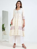 Load image into Gallery viewer, Ivory Handloom Comfort Co-ord Set