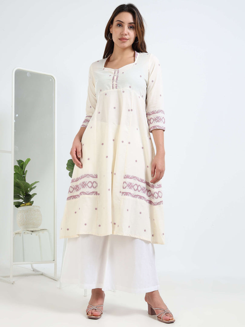Ivory Handloom Comfort Co-ord Set