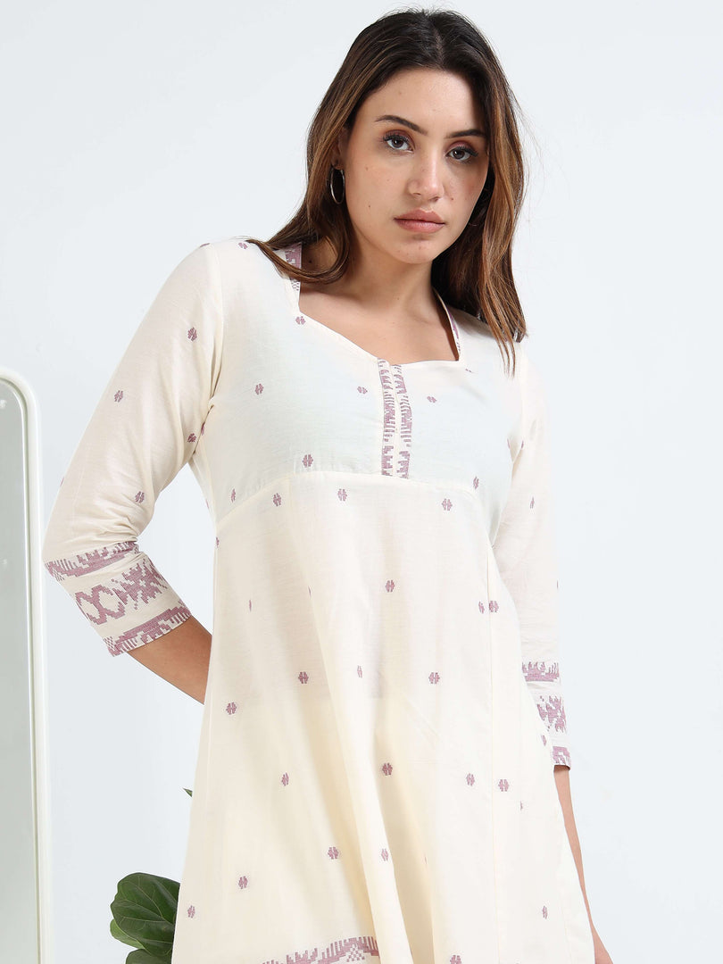 Ivory Handloom Comfort Co-ord Set