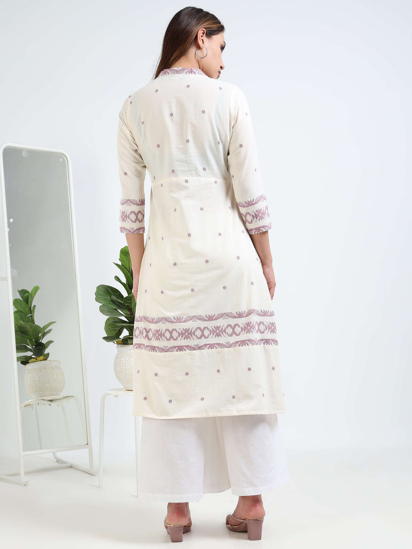 Ivory Handloom Comfort Co-ord Set